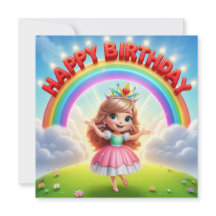 Cartão de aniversário infantil