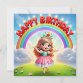 Cartão de aniversário infantil