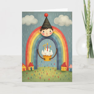 Cartão de Aniversário Infantil Caprichoso