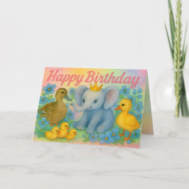 Cartão de Aniversário Infantil - Suprimentos para