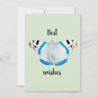 cartão de aniversário invertido da borboleta