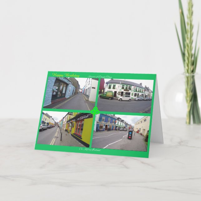 Cartão de aniversário irlandês (Frente)