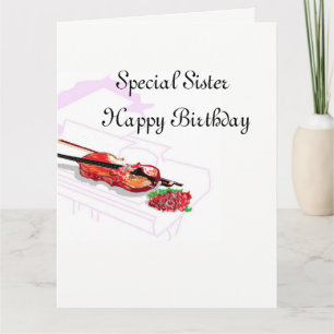 Cartão de Aniversário: Irmã Especial