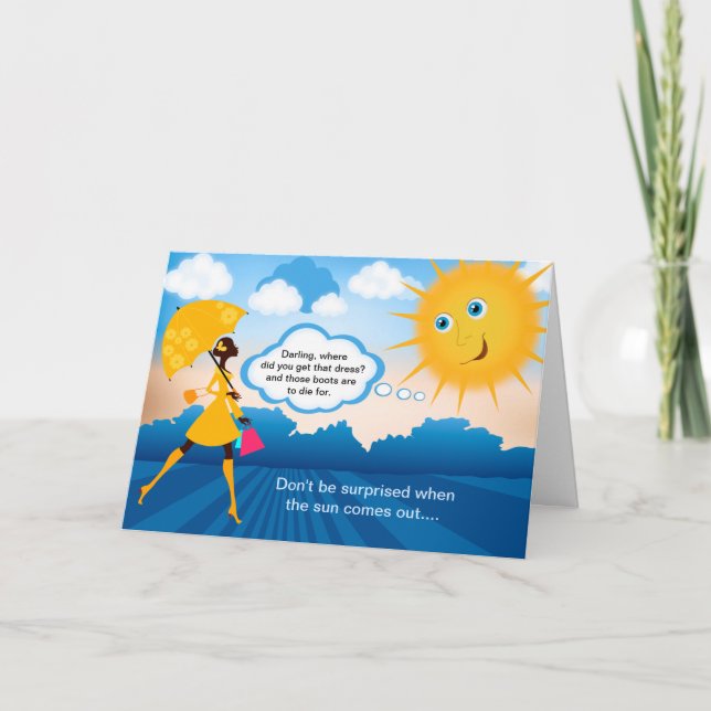 Cartão de Aniversário Irmã - Trazendo O Melhor (Frente)