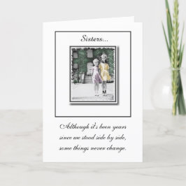 Cartão de Aniversário "Irmãs"
