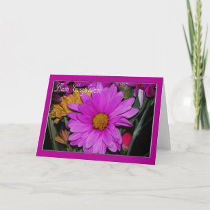 Cartão de Aniversário Italiano Floral