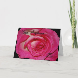 Cartão de aniversário italiano para a tia