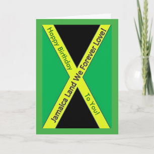 Cartão de aniversário jamaicano