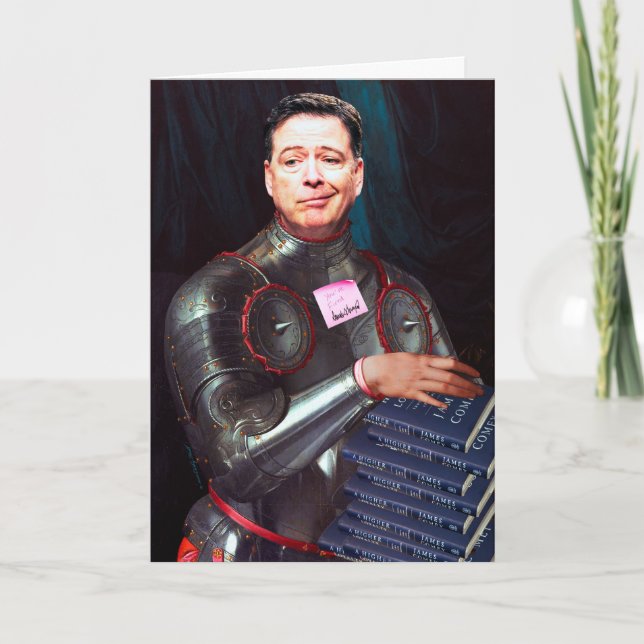 Cartão de Aniversário James Comey Capítulo e Versu (Frente)