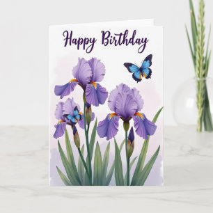 Cartão de Aniversário Jardim Alegre