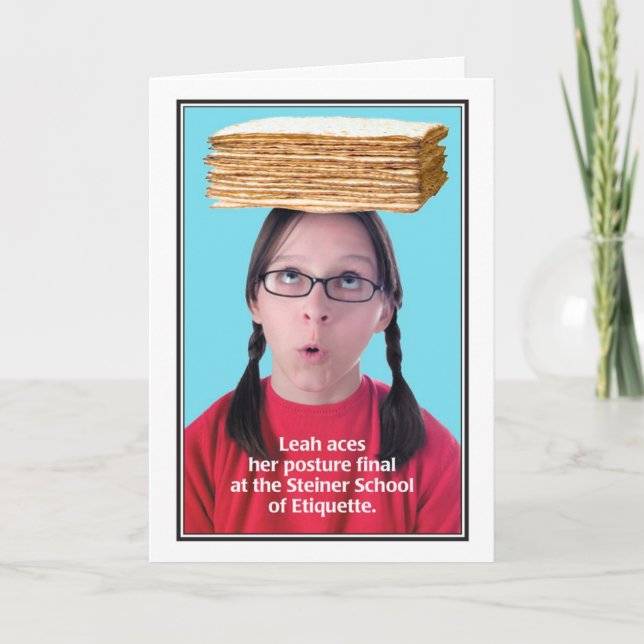 Cartão de aniversário judaico final da mãe da (Frente)