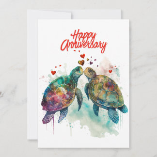 Cartão de Aniversário JW com Tartarugas Doces