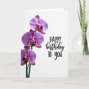 Cartão de Aniversário Lavanda