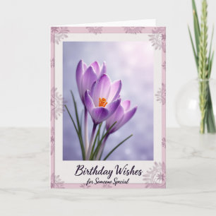 Cartão de Aniversário Lavender Bloom