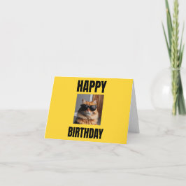 Cartão de Aniversário legal para Gatos Amantes, Pr