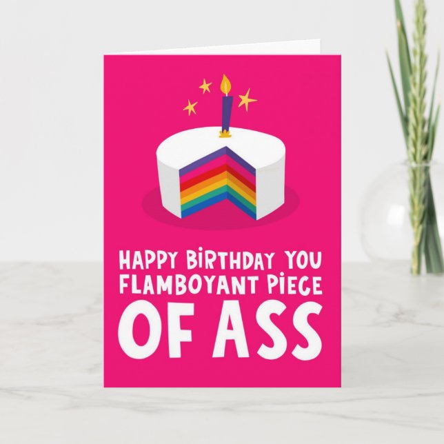 Cartão de aniversário LGBTQ (Frente)