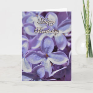 Cartão de Aniversário Lilac