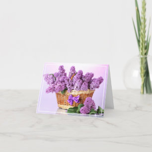 Cartão de aniversário - Lilacs