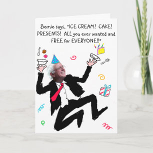 Cartão de Aniversário Livre Para Todos Bernie