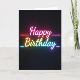 Cartão de Aniversário Luminoso
