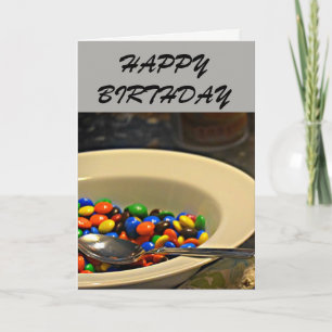 Cartão de Aniversário M&M