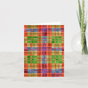Cartão de Aniversário MAC RAE TARTAN