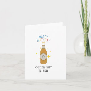 Cartão de Aniversário Mais Velho Mas Mais Sabedor
