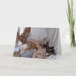 Cartão de Aniversário "Mannequin Bedroom"