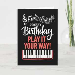 Cartão de Aniversário Melodia