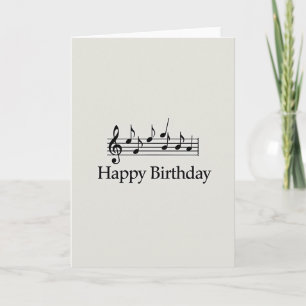 Cartão de Aniversário Melodia Clássica