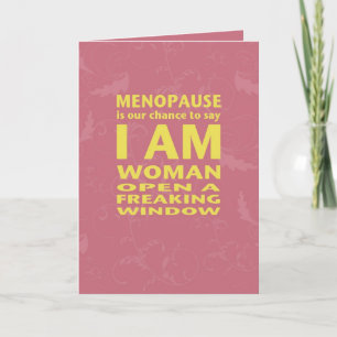 Cartão de Aniversário Menopause