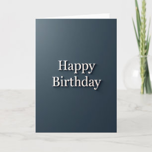 Cartão de Aniversário Minimalista Alegre