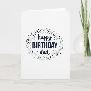 Cartão de Aniversário Minimalista Pontilhado para