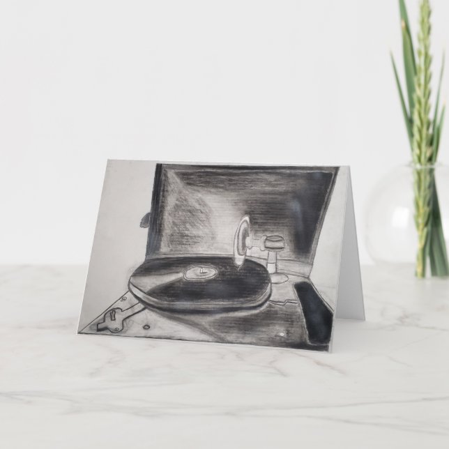 Cartão de Aniversário "Músicas no Tempo" (Frente)