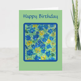 Cartão de Aniversário Não Floral Esquece-Me