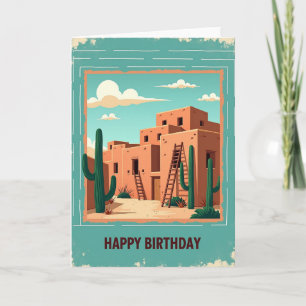 Cartão de Aniversário no Deserto