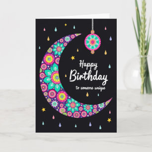 Cartão de Aniversário Noite Celestial