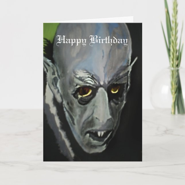 Cartão de Aniversário "Nosferatu" (Frente)