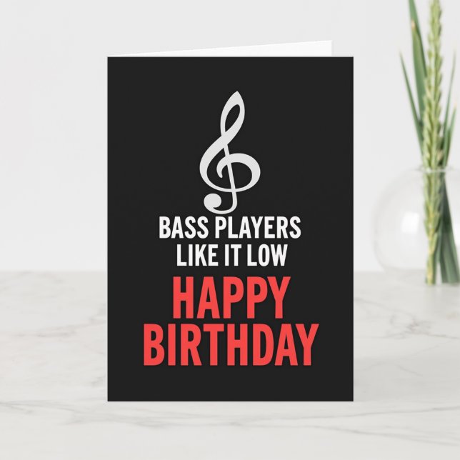 Cartão de Aniversário Nota Musical (Frente)