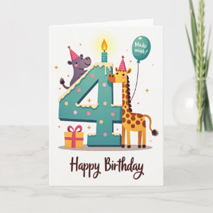 Cartão de Aniversário Número 4