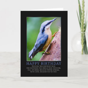 Cartão de Aniversário Nuthatch