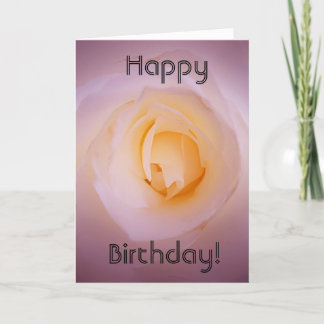 Cartão de aniversário - O coração de um Rosa