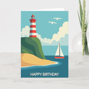 Cartão de Aniversário Oceano Pacífico