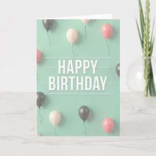 Cartão de Aniversário Orbs Caprichosos