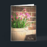 Cartão de aniversário original da arte dos lírios<br><div class="desc">Os lírios feericamente lindos,  mágicos são o assunto deste cartão de aniversário dos trabalhos artísticos originais.  Um cartão original,  original para um pássaro raro de um amigo! :)</div>