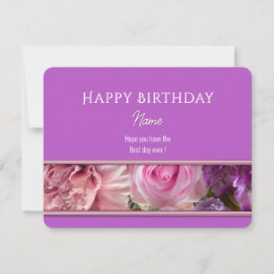 Cartão de Aniversário Orquídea Vibrante