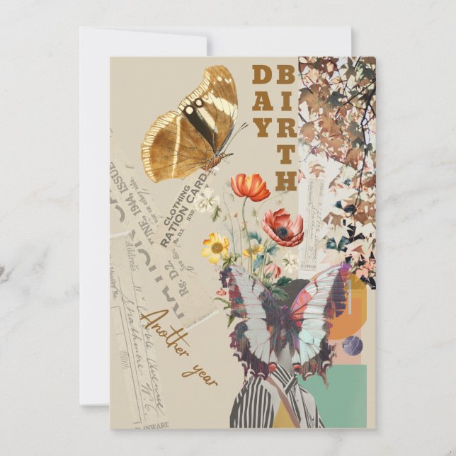 cartão de aniversário ou convite (Frente)