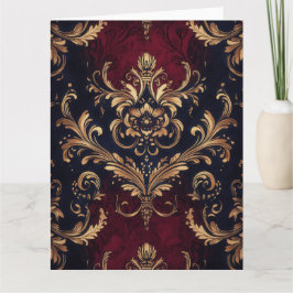 Cartão de Aniversário Ouro Rubro