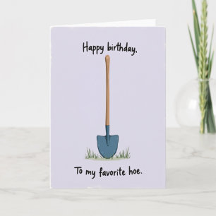 Cartão de Aniversário Pá de Jardim