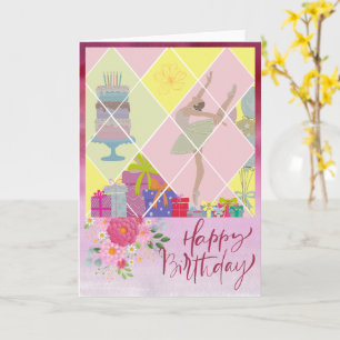 Cartão de Aniversário Padrão, 5" x 7" Dobrado